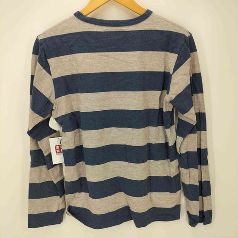 アニエスベーオム Agnes b.homme ボーダー クルーネック コットンTシャツ メンズ T1