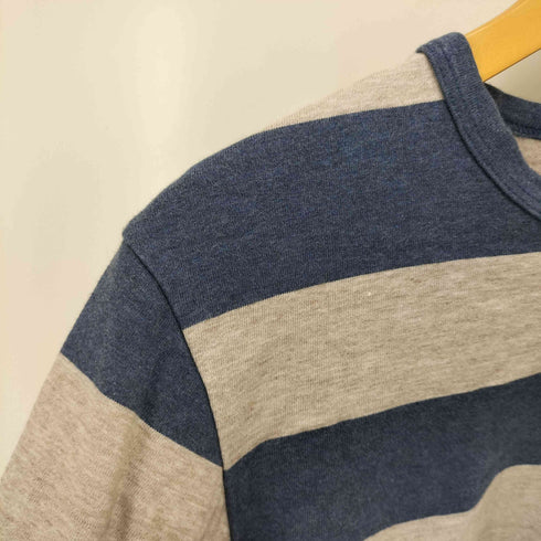 アニエスベーオム Agnes b.homme ボーダー クルーネック コットンTシャツ メンズ T1