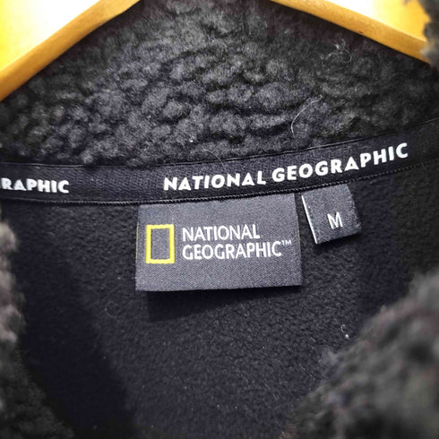 NATIONAL GEOGRAPHIC ジップアップ ボアフリース ジャケット メンズ import:M