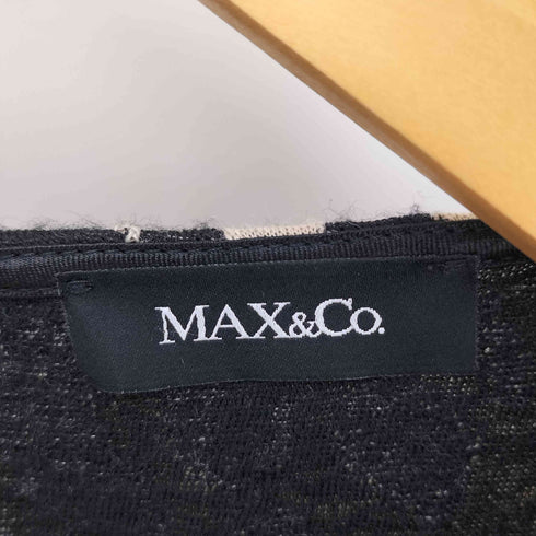 マックスアンドコー MAX & CO. ノースリーブ レオパード ウール ワンピース レディース import:L