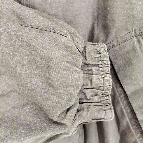 ギャップ Gap 80~90S 襟レザー切替オイルドコットンジップアップブルゾン メンズ L
