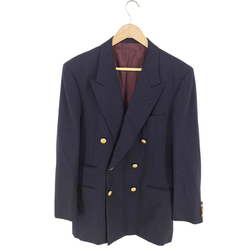 ポロブリティッシュカントリースピリット POLO BRITISH COUNTRY SPIRIT 紺ブレ 金ボタンダブルブレストジャケット メンズ import:M