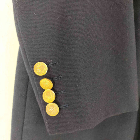 ポロブリティッシュカントリースピリット POLO BRITISH COUNTRY SPIRIT 紺ブレ 金ボタンダブルブレストジャケット メンズ import:M