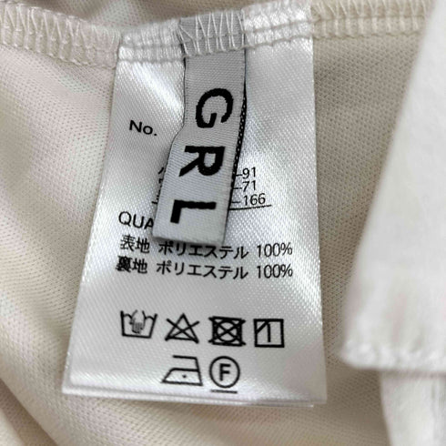 グレイル GRL フリル加工 ボウタイブラウス レディース JPN:L