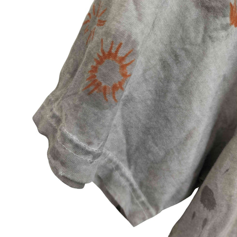 ディーゼル DIESEL ロゴプレート フラワープリント クルーネック ペンキT シャツ Y2K メンズ import:XS