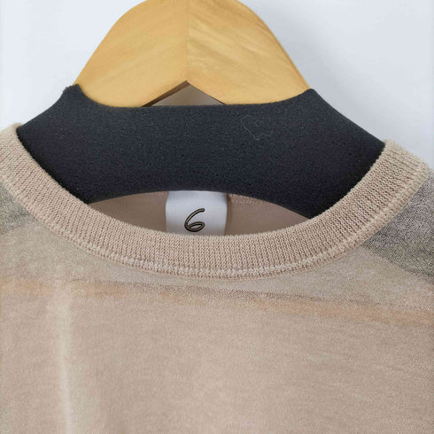 ロクビューティーアンドユースユナイテッドアローズ 6 BEAUTY & YOUTH UNITED ARROWS SUKE PULLOVER ニット カットソー レディース