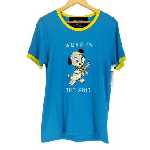 マークジェイコブス MARC JACOBS MAGDA ARCHER プリントリンガーTシャツ メンズ M
