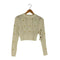 ザラ ZARA 花刺繍透かし L/S ニット プルオーバー レディース import:M