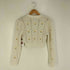 ザラ ZARA 花刺繍透かし L/S ニット プルオーバー レディース import:M