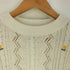 ザラ ZARA 花刺繍透かし L/S ニット プルオーバー レディース import:M