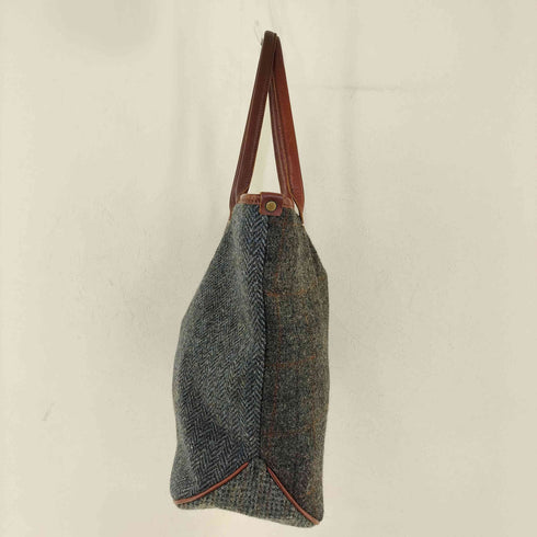 ハリスツイード Harris Tweed チェック柄トートバッグ メンズ