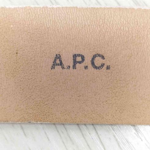 アーペーセー A.P.C. パイソン柄ベルト レディース