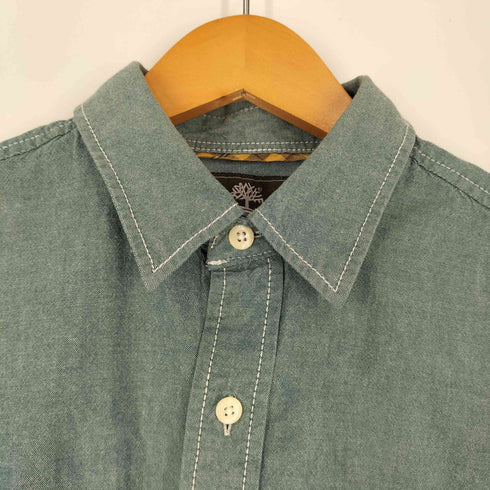 ティンバーランド Timberland Earthkeepers ロゴ刺繍 レギュラーカラーシャツ メンズ import:M