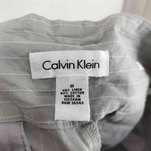 カルバンクライン CALVIN KLEIN ベルテッドワイドスラックスパンツ レディース 8