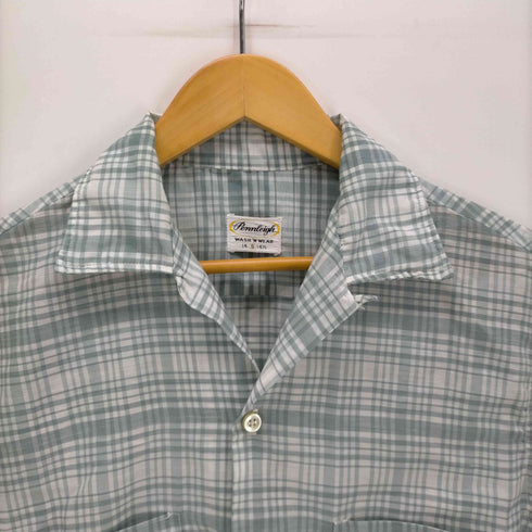 Pennleigh 60S オープンカラーチェックシャツ メンズ import:S