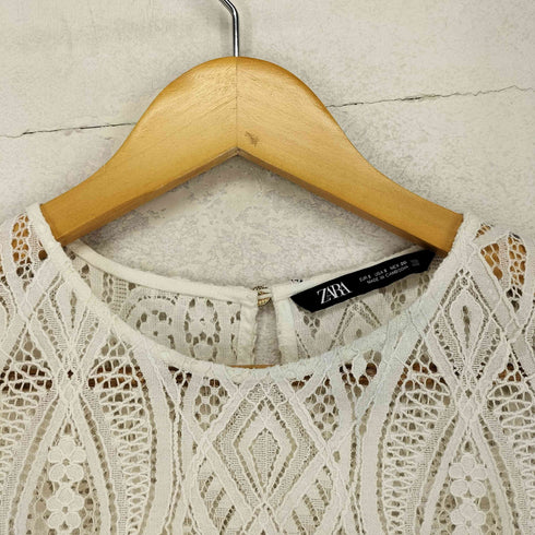 ザラ ZARA 総レースノースリーブトップス レディース S