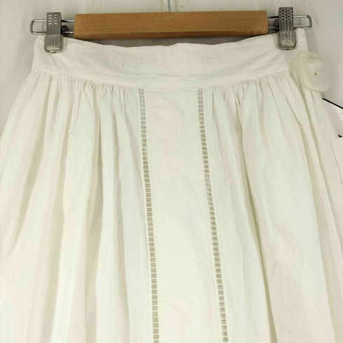 Barnnet レース切替 バックスリット カーゴスカート レディース