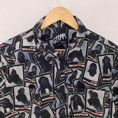 レフラー Leflah S/S 総柄コットンシャツ メンズ import:XL