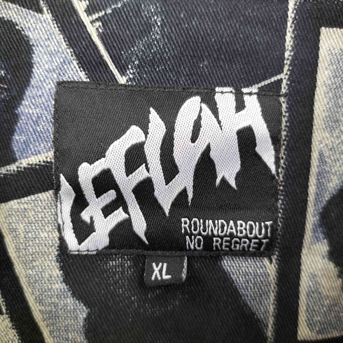 レフラー Leflah S/S 総柄コットンシャツ メンズ import:XL