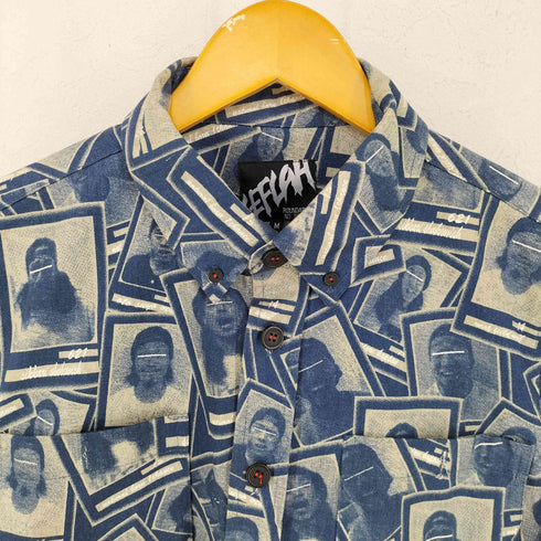レフラー Leflah S/S 総柄コットンシャツ メンズ import:XL