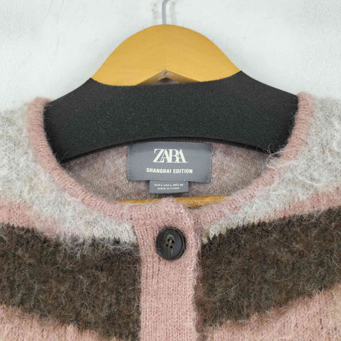 ザラ ZARA ブラッシュフィニッシュニットカーディガン レディース US L