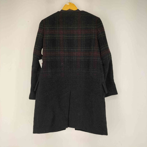 ヴィヴィアンウエストウッド アングロマニア Vivienne Westwood ANGLOMANIA チェック ノーカラーウールコート レディース 38