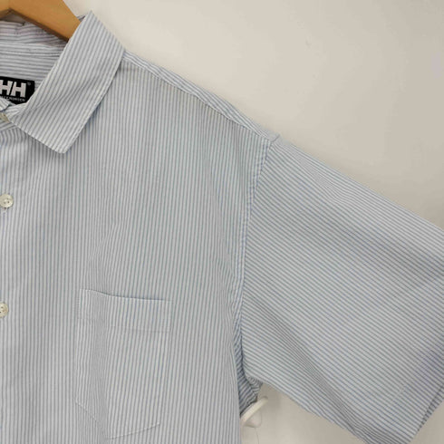 ヘリーハンセン HELLY HANSEN ショートスリーブ シアサッカー ストライプ シャツ メンズ import:L