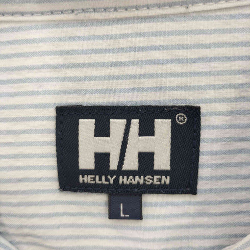 ヘリーハンセン HELLY HANSEN ショートスリーブ シアサッカー ストライプ シャツ メンズ import:L