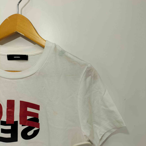 ディーゼル DIESEL ロゴプリント S/S クルーネックTシャツ レディース import:S