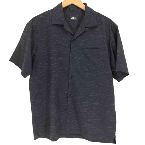 ザノースフェイス THE NORTH FACE DOT AIR ALOHA 富士山 総柄 ドット エアー アロハ シャツ メンズ import:L