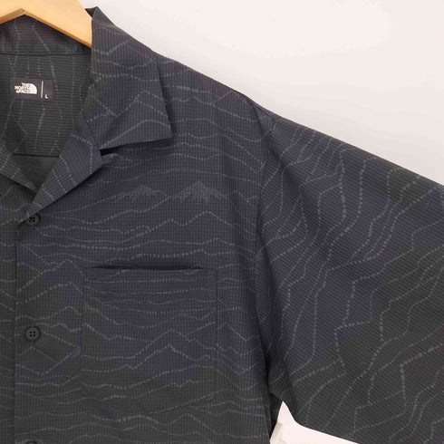 ザノースフェイス THE NORTH FACE DOT AIR ALOHA 富士山 総柄 ドット エアー アロハ シャツ メンズ import:L