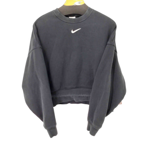 ナイキ NIKE フロントスウォッシュ刺繍 短丈スウェット レディース import:S