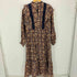 ヌキテパ NE QUITTEZ PAS 23AW COTTON LUREX STRIPE FLOWER PRINT FRILL DRESS レディース JPN:S