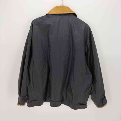 HENRI-LLOYD 90S 英国製 裏地チェック コーデュロイ 切替 オイルドジャケット メンズ import:L