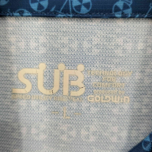 ゴールドウイン GOLDWIN SUB 総柄 ポリ ポロ シャツ メンズ import:L