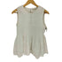 ヌキテパ NE QUITTEZ PAS 24SS Cotton Dobby Sleeveless Shirring Top レディース