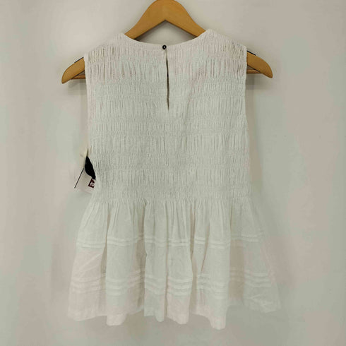 ヌキテパ NE QUITTEZ PAS 24SS Cotton Dobby Sleeveless Shirring Top レディース