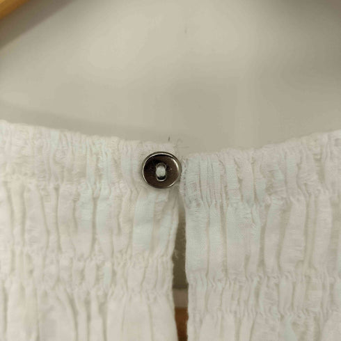 ヌキテパ NE QUITTEZ PAS 24SS Cotton Dobby Sleeveless Shirring Top レディース