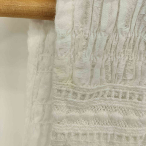 ヌキテパ NE QUITTEZ PAS 24SS Cotton Dobby Sleeveless Shirring Top レディース