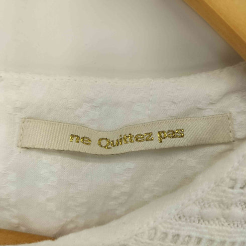 ヌキテパ NE QUITTEZ PAS 24SS Cotton Dobby Sleeveless Shirring Top レディース