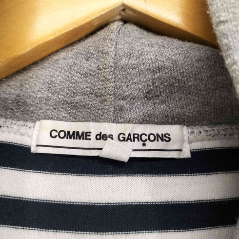 コムデギャルソン COMME des GARCONS AD2013 13SS ORIGINAL ボーダー切替プルオーバーパーカー レディース M