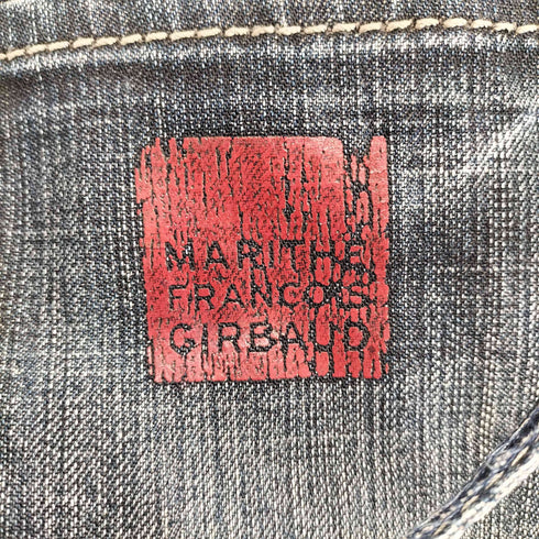 マリテフランソワジルボー MARITHE FRANCOIS GIRBAUD 00S Y2K ギミックデザイン立体裁断デニムパンツ メンズ M