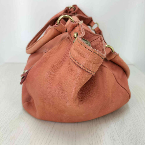 トレジャートプカピ TREASURE TOPKAPI フリンジデザイン スタッズ レザーハンドバッグ Y2K レディース