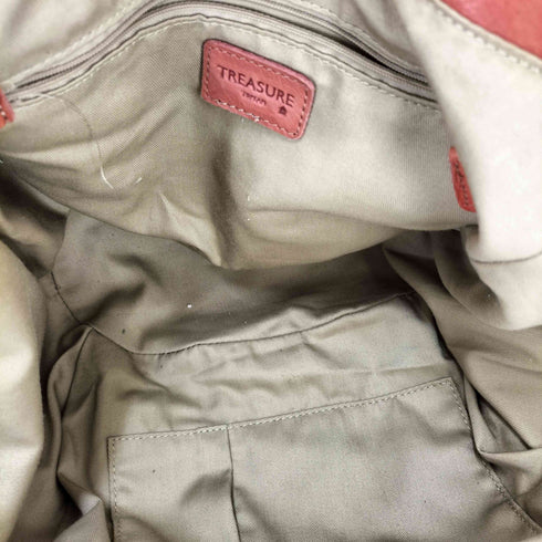 トレジャートプカピ TREASURE TOPKAPI フリンジデザイン スタッズ レザーハンドバッグ Y2K レディース