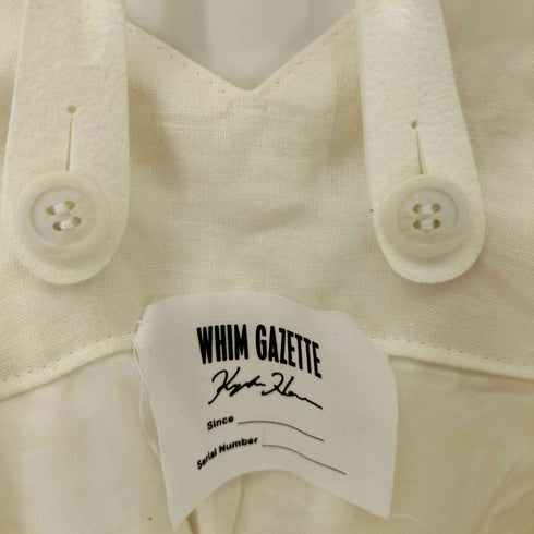 ウィムガゼット Whim Gazette 22SS リネン 2タック サスペンダー パンツ レディース 36