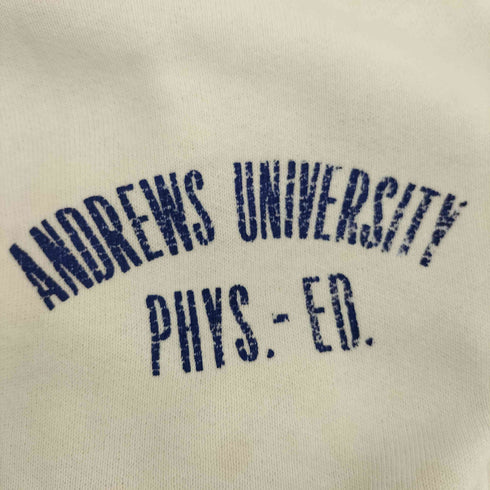 50-60S ANDREWS UNIVERSITY プリント スウェットパンツ メンズ