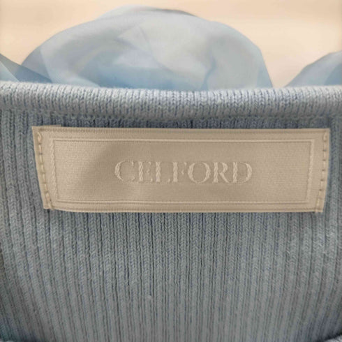 セルフォード CELFORD 2WAYラッフルリブニットトップス レディース ONE SIZE