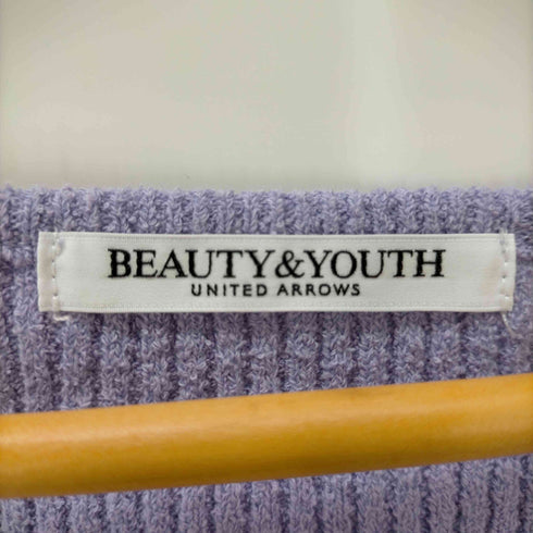 ビューティーアンドユースユナイテッドアローズ BEAUTY & YOUTH UNITED ARROWS リブジップ Vネック カーディガン レディース