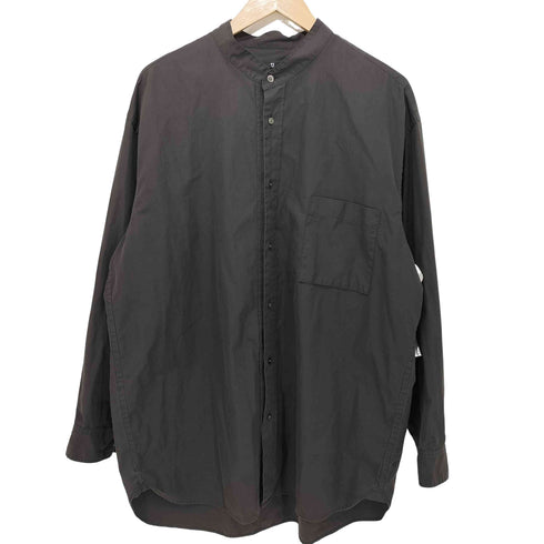 ユニクロ UNIQLO スーピマコットンオーバーサイズスタンドカラーシャツ メンズ JPN:XL