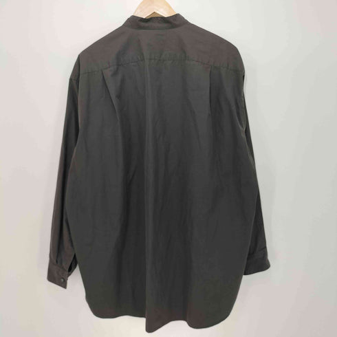 ユニクロ UNIQLO スーピマコットンオーバーサイズスタンドカラーシャツ メンズ JPN:XL